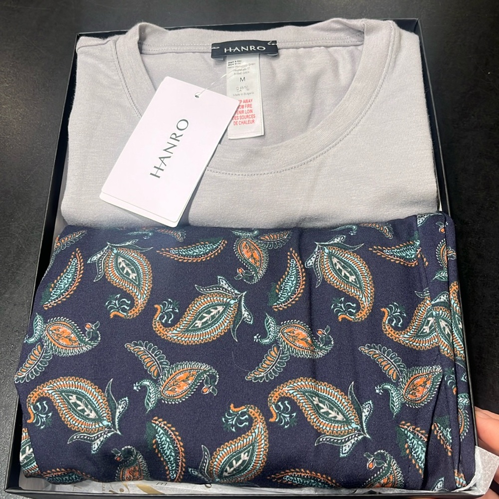 HANRO men’s pjs set new with tags